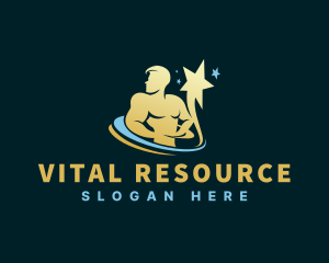 Star Human Resource Man logo design