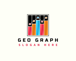 Statistic Chart Graph logo design