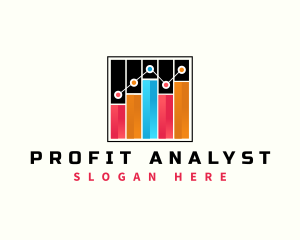 Economist - Statistic Chart Graph logo design