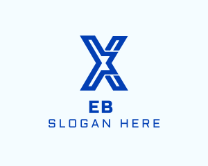 Business - Cyber Geometric Letter X logo design