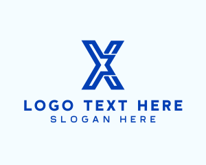 Firm - Cyber Geometric Letter X logo design