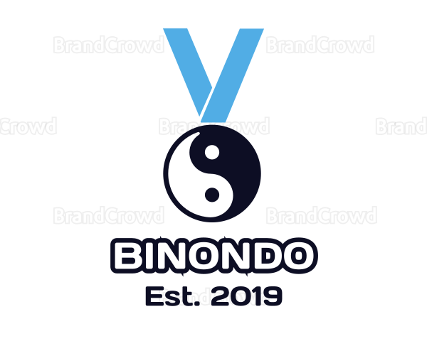 Chinese Yin & Yang Medal Logo