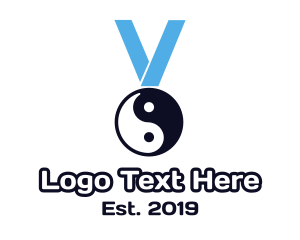 Hero - Chinese Yin & Yang Medal logo design
