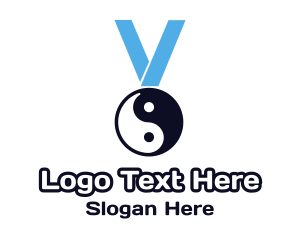 Chinese Yin & Yang Medal Logo