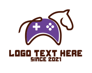 Game Shop - Esport Horse Console logo design