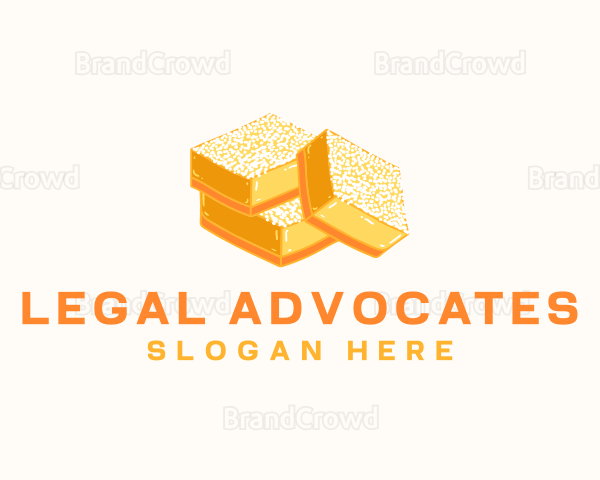 Lemon Bar Dessert Baking Logo