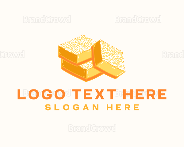 Lemon Bar Dessert Baking Logo