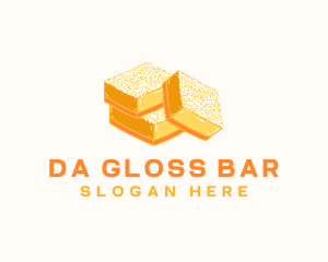 Lemon Bar Dessert Baking logo design