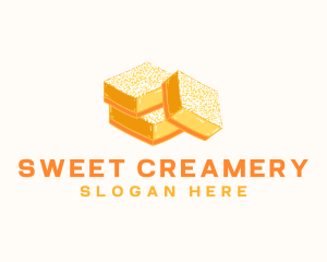 Lemon Bar Dessert Baking logo design