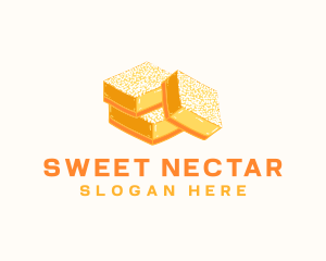 Lemon Bar Dessert Baking logo design