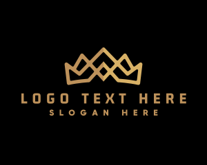 Tiara - Gold King Crown logo design