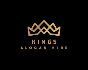 Gold King Crown logo design