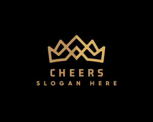 Upscale - Gold King Crown logo design