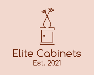 Cabinet - Flower Vase Cabinet logo design