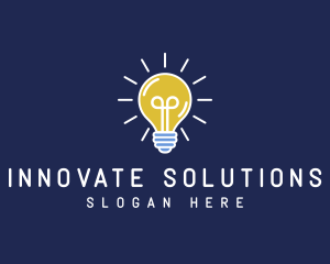 Light Bulb Idea logo design