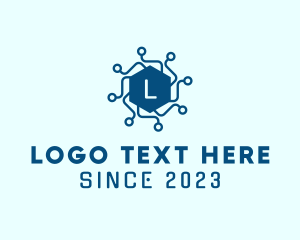 Hexagon - Tech Circuit Software logo design