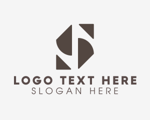 Design Studio - Brown Elegant Letter S logo design