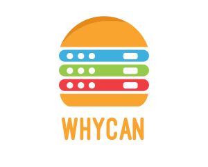 Burger - Computer Server Burger logo design