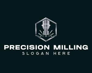Milling - Industrial Laser Cutter logo design
