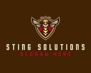 Bee Sting Shield logo design