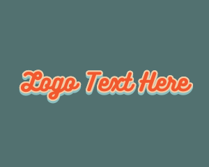 Pop - Simple Retro Apparel logo design