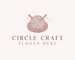 Hands Crochet Yarn logo design