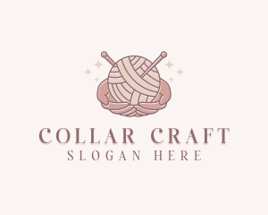 Hands Crochet Yarn logo design