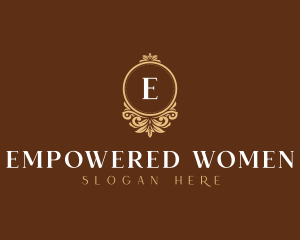 Feminine Royal Shield logo design