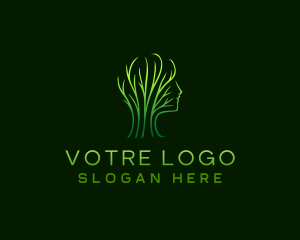 Psychology - Head Tree Neurologist logo design