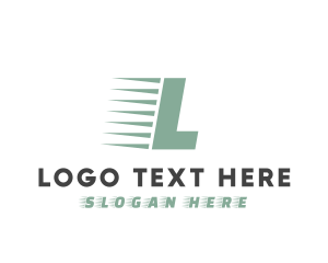 Trailer - Logistics Freight Express logo design