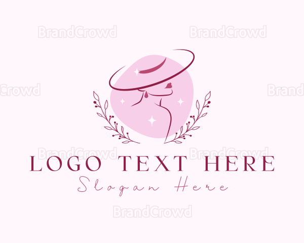 Hat Beauty Fashion Logo