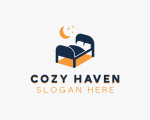 Bed - Furniture Bed Furnishing logo design