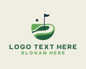 Golf Course - Outdoor Golf Club Sports logo design