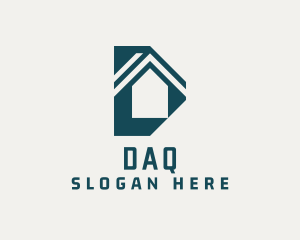 Apartment - House Property Letter D logo design