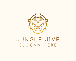 Golden Monkey Face logo design