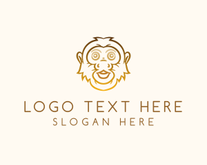 Congo - Golden Monkey Face logo design