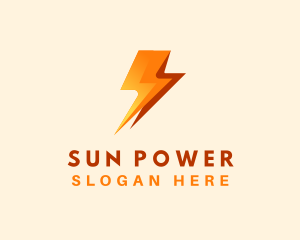 Electric Power Bolt logo design