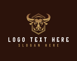 Bison - Bull Horn Ranch logo design