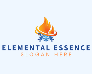 Element - Fire Ice Element logo design