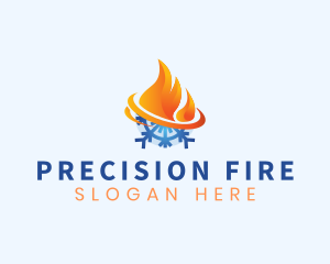 Fire Ice Element logo design