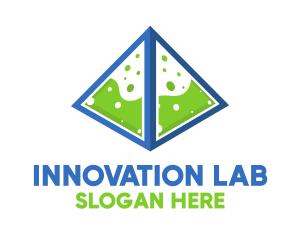 Lab - Lab Chemical Pyramid logo design