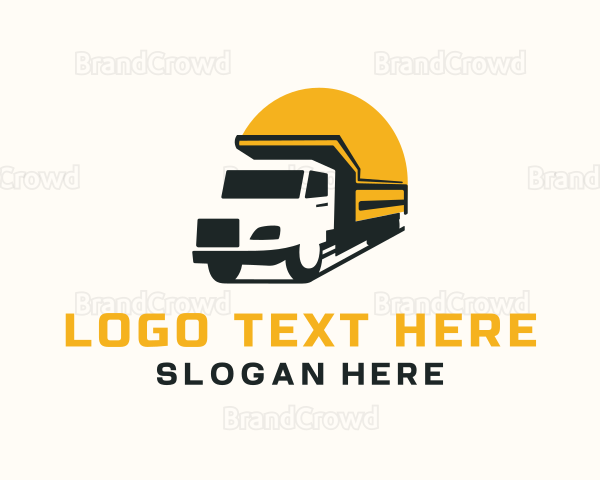 Trailer Truck Vehicle Logo