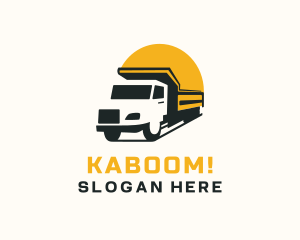 Truckload - Trailer Truck Vehicle logo design