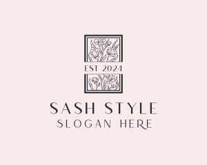 Floral Wedding Styling logo design