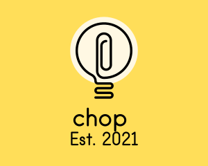 Ebook - Monoline Light Bulb logo design