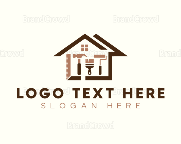 House Builder Renovation Logo