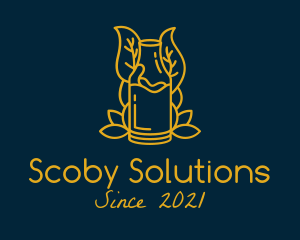 Scoby - Natural Kombucha Jar logo design