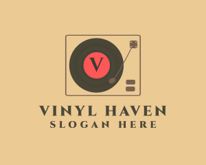 Vinyl - DJ Vinyl Disk logo design