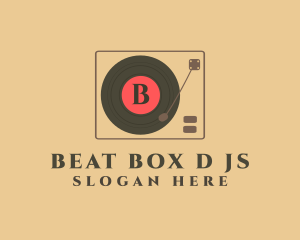 Dj - DJ Vinyl Disk logo design