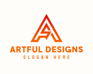 Modern A Tech  logo design